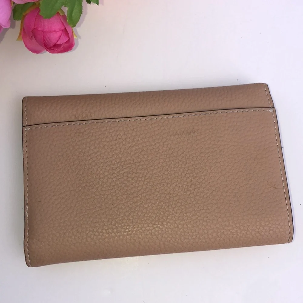 Coach Pale Pink Pebbled Leather Coach Wallet Soft Pink Coach Wallet Snap